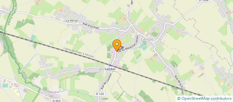 localisation de l'entreprise MADAME JOSEE THOMAS  LANDAS