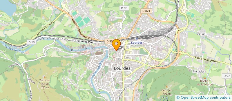 localisation de l'entreprise MADAME JOSEFA BAK à LOURDES
