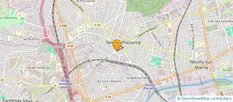localisation de l'entreprise MADAME JOSEFA FERREIRA à NEUILLY-PLAISANCE