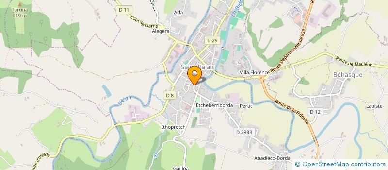 localisation de l'entreprise MADAME JOSEFA URRIZOLA Y ZAZPE à SAINT-PALAIS