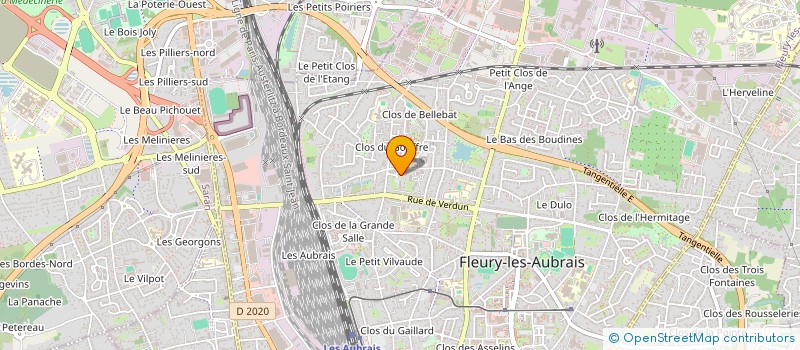localisation de l'entreprise MADAME JOSEFINA YOUANE à FLEURY-LES-AUBRAIS