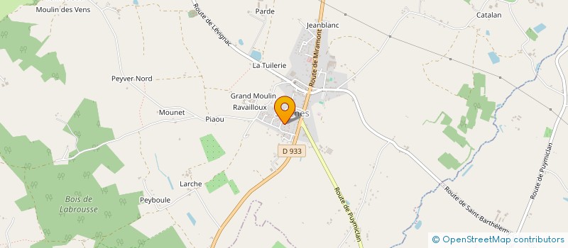 localisation de l'entreprise MADAME JOSELINE BONNEFON  SEYCHES