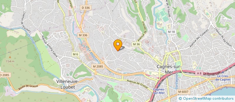 localisation de l'entreprise MADAME JOSELINE FAVROUL à CAGNES-SUR-MER