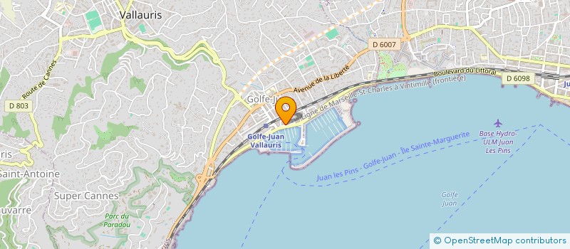 localisation de l'entreprise MADAME JOSELINE MENDOZA BOQUIREN  VALLAURIS