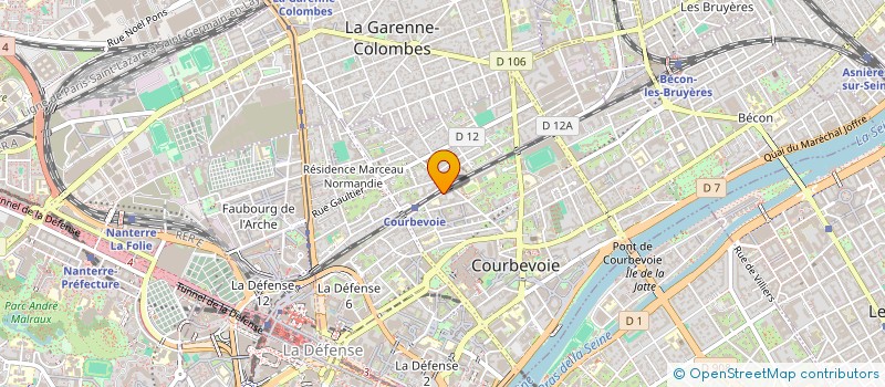 localisation de l'entreprise MADAME JOSELINE SIERRA MONTERO  COURBEVOIE