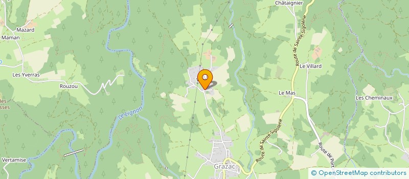 localisation de l'entreprise MADAME JOSELYNE BOUCHET  GRAZAC