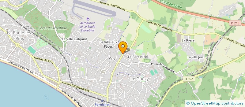 localisation de l'entreprise MADAME JOSELYNE BRODIN à LA BAULE-ESCOUBLAC