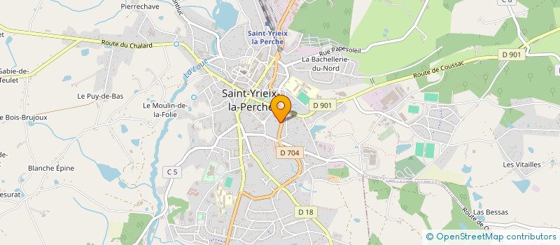 localisation de l'entreprise MADAME JOSELYNE MALAVERGNE  SAINT-YRIEIX-LA-PERCHE