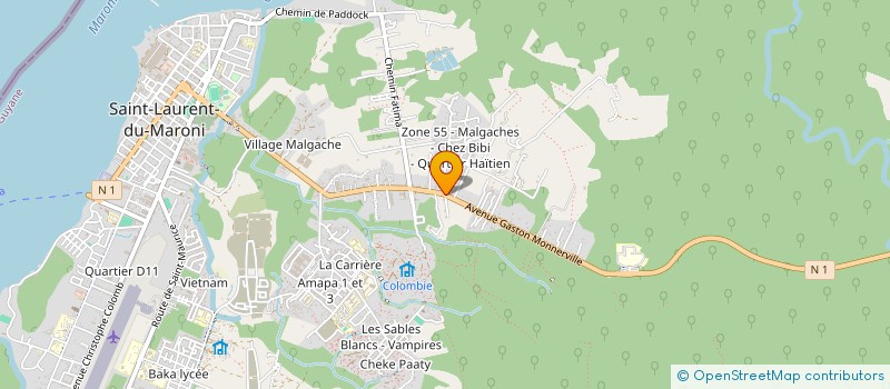 localisation de l'entreprise MADAME JOSENILDA FLEXA CUSTODIO à SAINT-LAURENT-DU-MARONI
