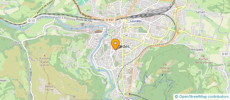 localisation de l'entreprise MADAME JOSEPH CHAPELET-LETOURNEUX  LOURDES