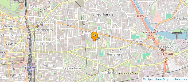 localisation de l'entreprise MADAME JOSEPH YVELINE  VILLEURBANNE