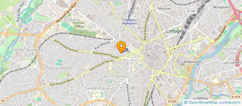 localisation de l'entreprise MADAME JOSEPHA COGNARD à LIMOGES