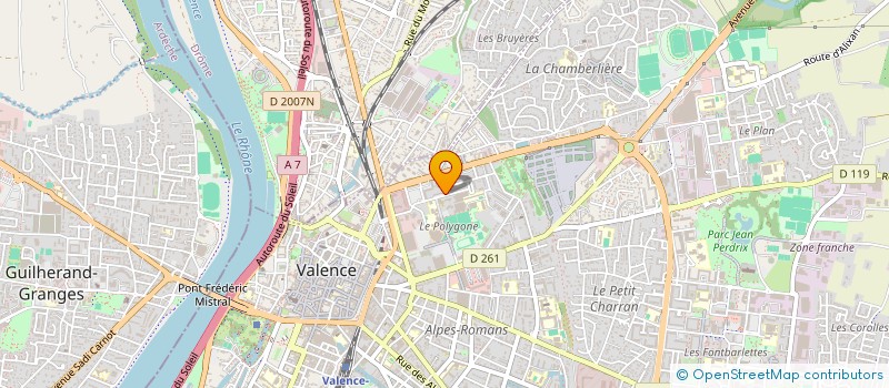 localisation de l'entreprise MADAME JOSEPHE DEBORD à VALENCE