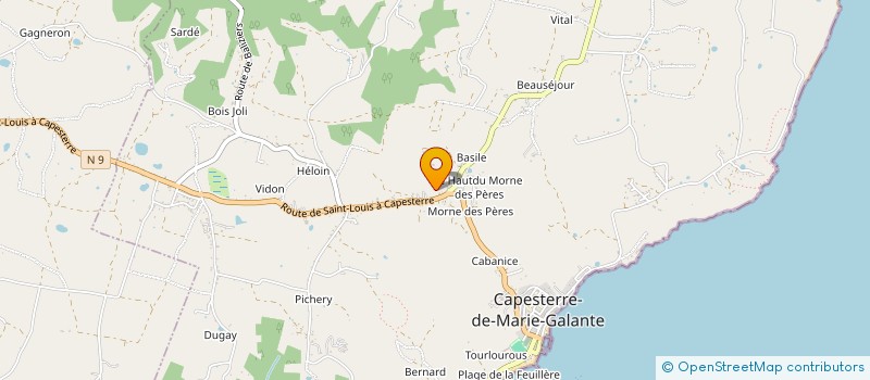 localisation de l'entreprise MADAME JOSEPHE HAMOT  CAPESTERRE-DE-MARIE-GALANTE