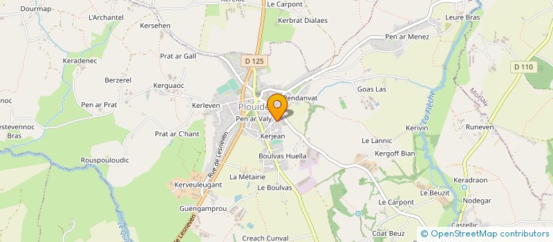 localisation de l'entreprise MADAME JOSEPHE MORVAN  PLOUIDER