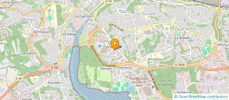 localisation de l'entreprise MADAME JOSEPHINE ABOUI AMOUGOU à QUIMPER