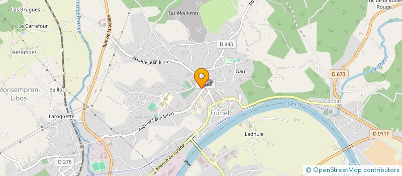 localisation de l'entreprise MADAME JOSEPHINE ACQUAVIVA  FUMEL