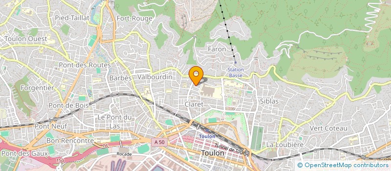 localisation de l'entreprise MADAME JOSEPHINE AGUIAR  TOULON