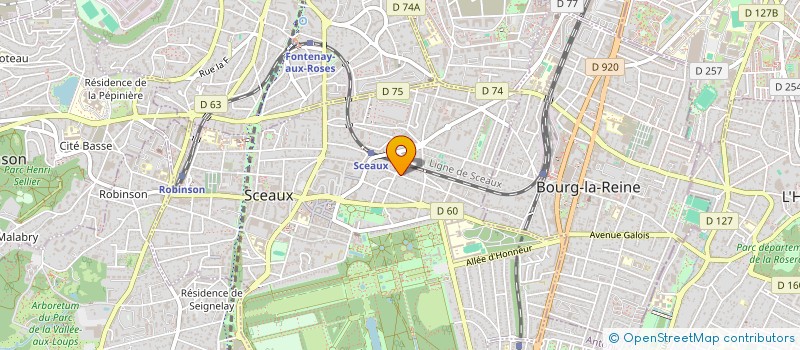 localisation de l'entreprise MADAME JOSEPHINE ANDRADE à SCEAUX