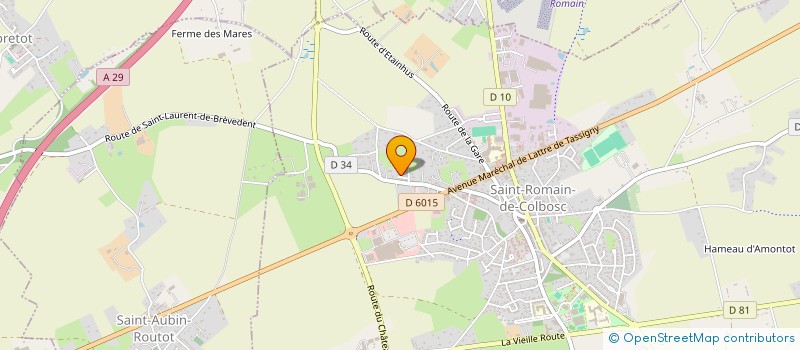 localisation de l'entreprise MADAME JOSEPHINE AUFFRET  SAINT-ROMAIN-DE-COLBOSC