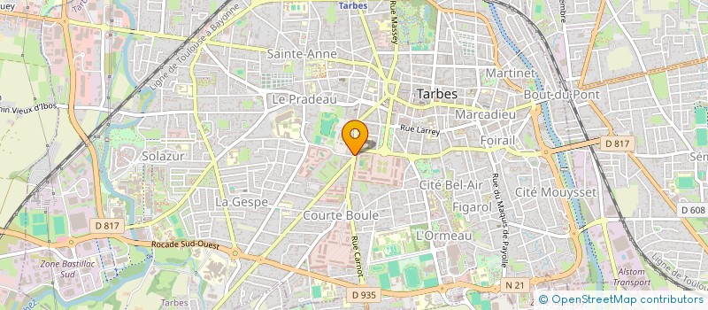 localisation de l'entreprise MADAME JOSEPHINE BEGUE à TARBES
