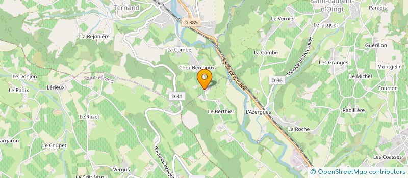 localisation de l'entreprise MADAME JOSEPHINE BERCHOUX  TERNAND