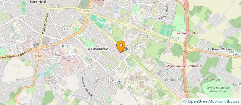 localisation de l'entreprise MADAME JOSEPHINE BERGOZ  POITIERS