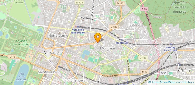 localisation de l'entreprise MADAME JOSEPHINE BLEU à VERSAILLES