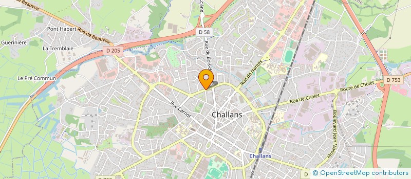 localisation de l'entreprise MADAME JOSEPHINE BOUMIER à CHALLANS