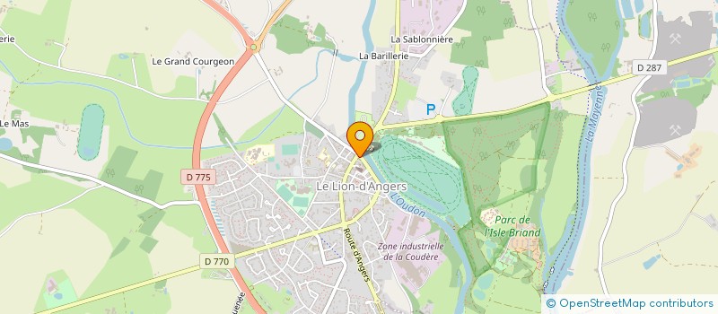 localisation de l'entreprise MADAME JOSEPHINE BOURGEAIS  LE LION D'ANGERS