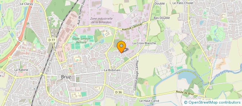 localisation de l'entreprise MADAME JOSEPHINE BOURGEAIS  BRUZ