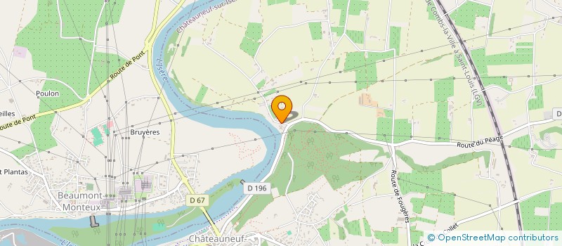 localisation de l'entreprise MADAME JOSEPHINE BRACQUE  CHATEAUNEUF-SUR-ISERE