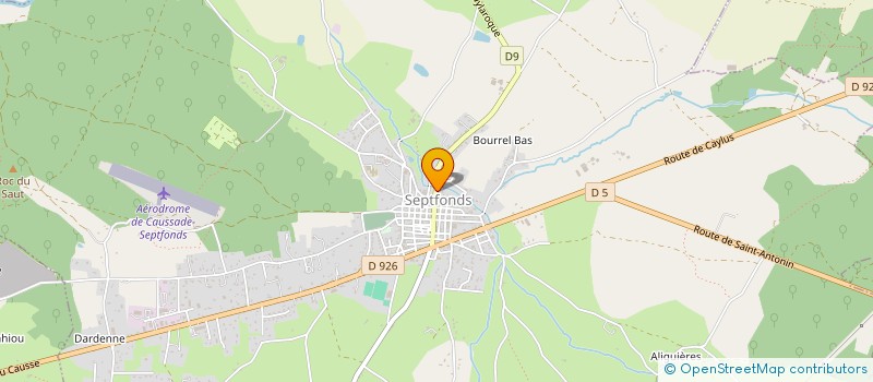 localisation de l'entreprise MADAME JOSEPHINE BRADY  SEPTFONDS