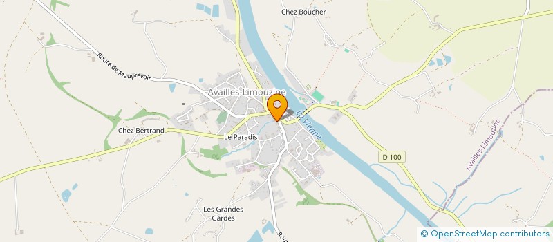 localisation de l'entreprise MADAME JOSEPHINE BRADY  AVAILLES-LIMOUZINE