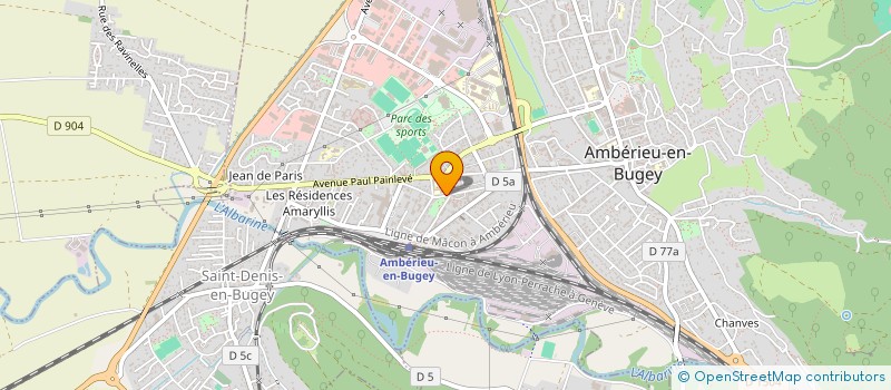 localisation de l'entreprise MADAME JOSEPHINE BRUN  AMBERIEU-EN-BUGEY