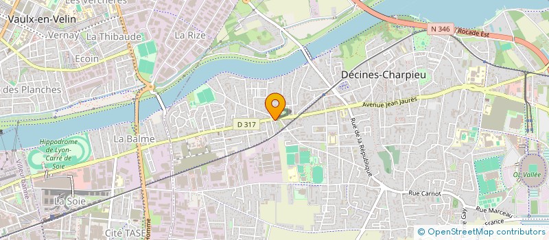 localisation de l'entreprise MADAME JOSEPHINE BUTTACI  DECINES-CHARPIEU