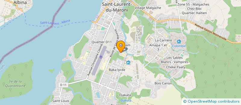 localisation de l'entreprise MADAME JOSEPHINE CAZAL à SAINT-LAURENT-DU-MARONI