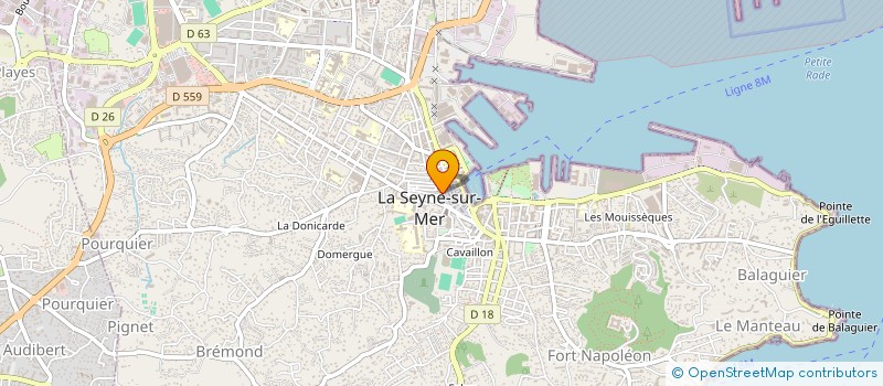 localisation de l'entreprise MADAME JOSEPHINE CESARI  LA SEYNE-SUR-MER