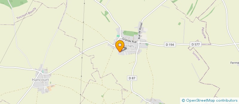 localisation de l'entreprise MADAME JOSEPHINE CLEMENT  BERNES