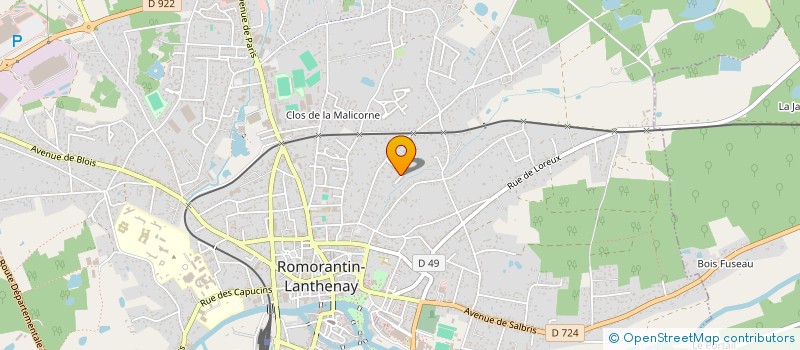 localisation de l'entreprise MADAME JOSEPHINE COBLENCE  ROMORANTIN-LANTHENAY