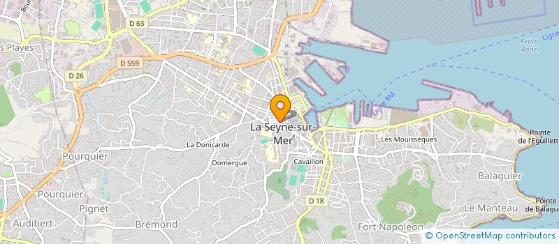 localisation de l'entreprise MADAME JOSEPHINE DI BENEDETTO  LA SEYNE-SUR-MER