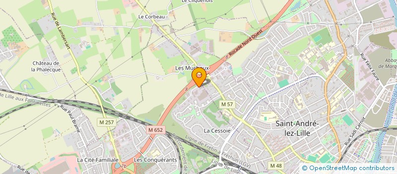 localisation de l'entreprise MADAME JOSEPHINE DIERYCK  BONDUES