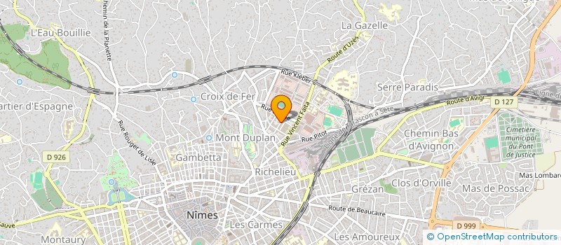 localisation de l'entreprise MADAME JOSEPHINE DUPRE  NIMES