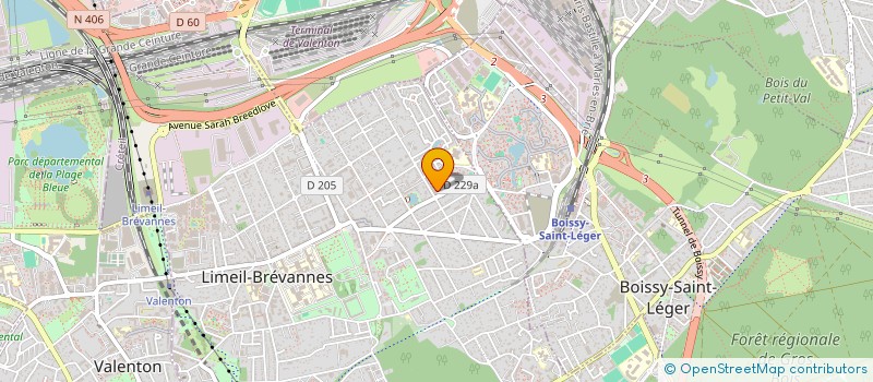 localisation de l'entreprise MADAME JOSEPHINE ESSONO NDONGO  LIMEIL-BREVANNES