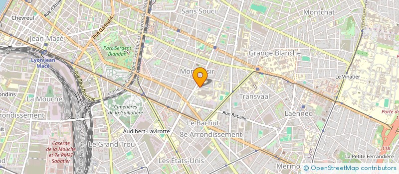 localisation de l'entreprise MADAME JOSEPHINE FAURE  LYON