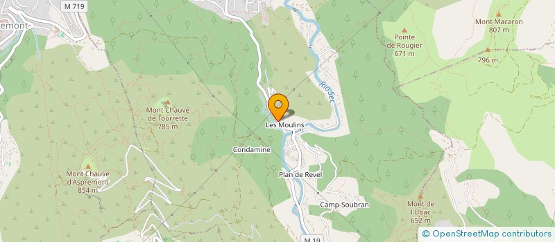 localisation de l'entreprise MADAME JOSEPHINE GASIGLIA  TOURRETTE-LEVENS