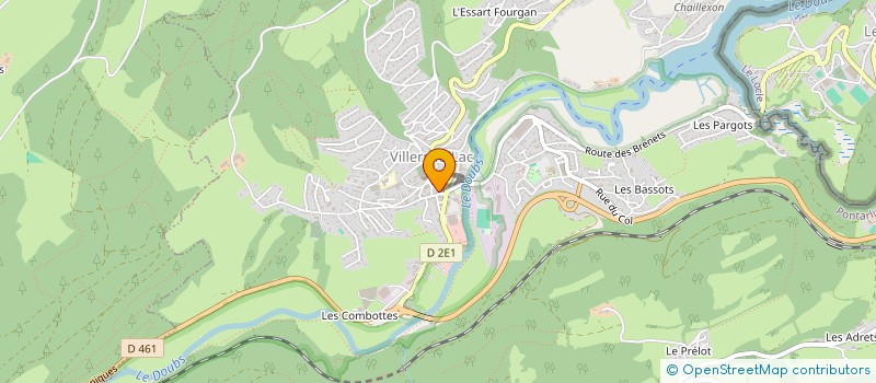localisation de l'entreprise MADAME JOSEPHINE GENELETTI à VILLERS-LE-LAC