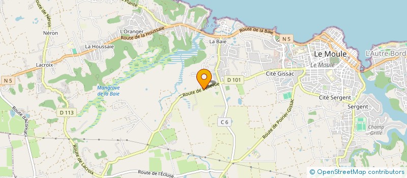 localisation de l'entreprise MADAME JOSEPHINE GUILOHEL à LE MOULE