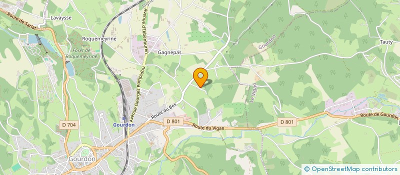 localisation de l'entreprise MADAME JOSEPHINE HEBRARD  GOURDON