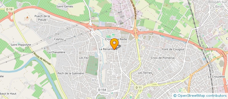 localisation de l'entreprise MADAME JOSEPHINE HELERIA à BEZIERS